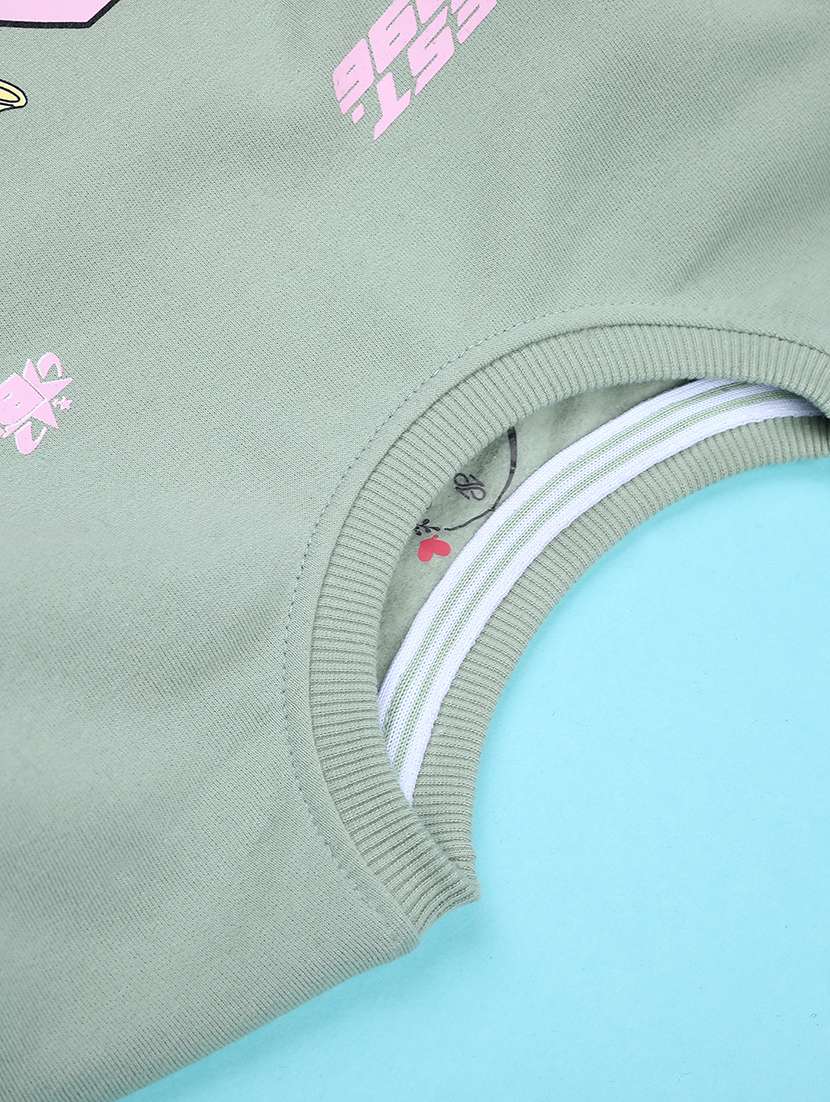 girls typographic long sleeve sweatshirt - 22217162 -  Standard Image - 3