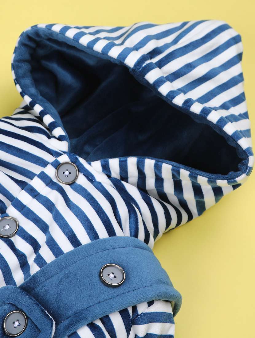 kids striped long sleeve winterwear dungaree set - 22217170 -  Standard Image - 3