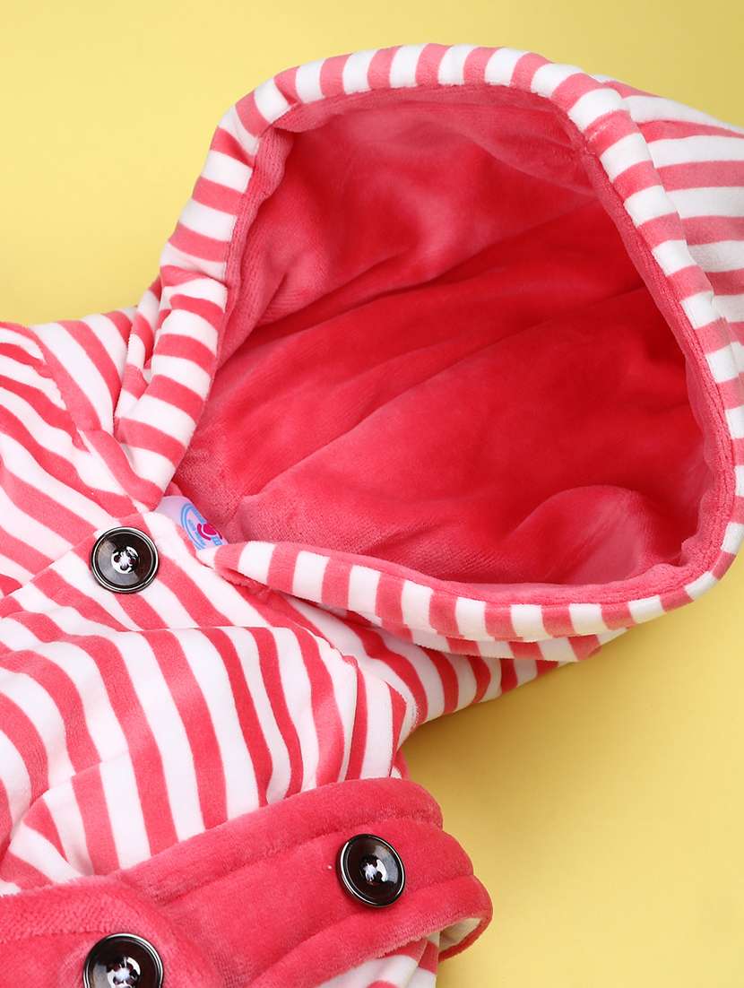 kids striped long sleeve winterwear dungaree set - 22217171 -  Standard Image - 3