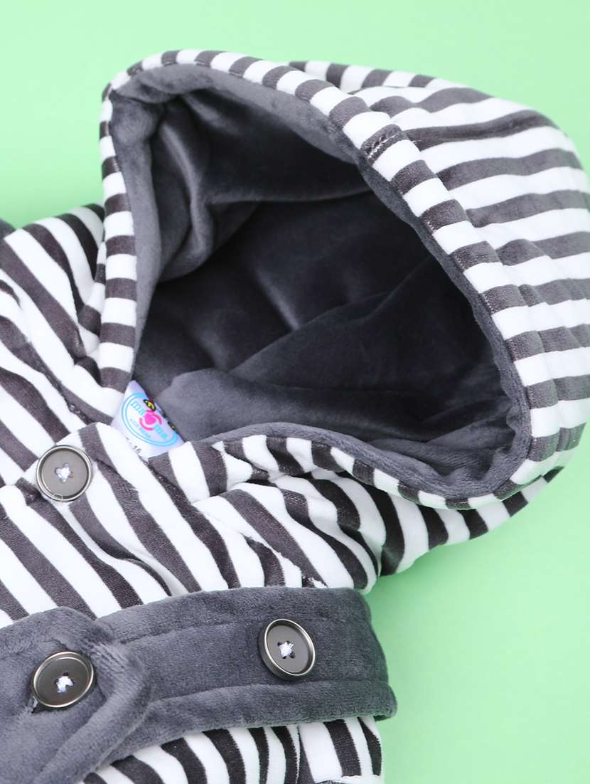 kids striped long sleeve winterwear dungaree set - 22217173 -  Standard Image - 3