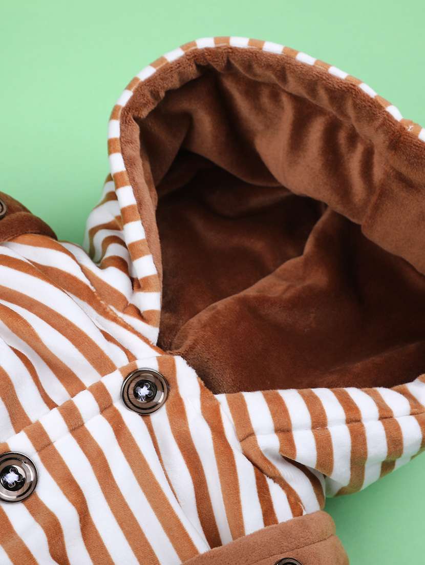 kids striped long sleeve winterwear dungaree set - 22217175 -  Standard Image - 3