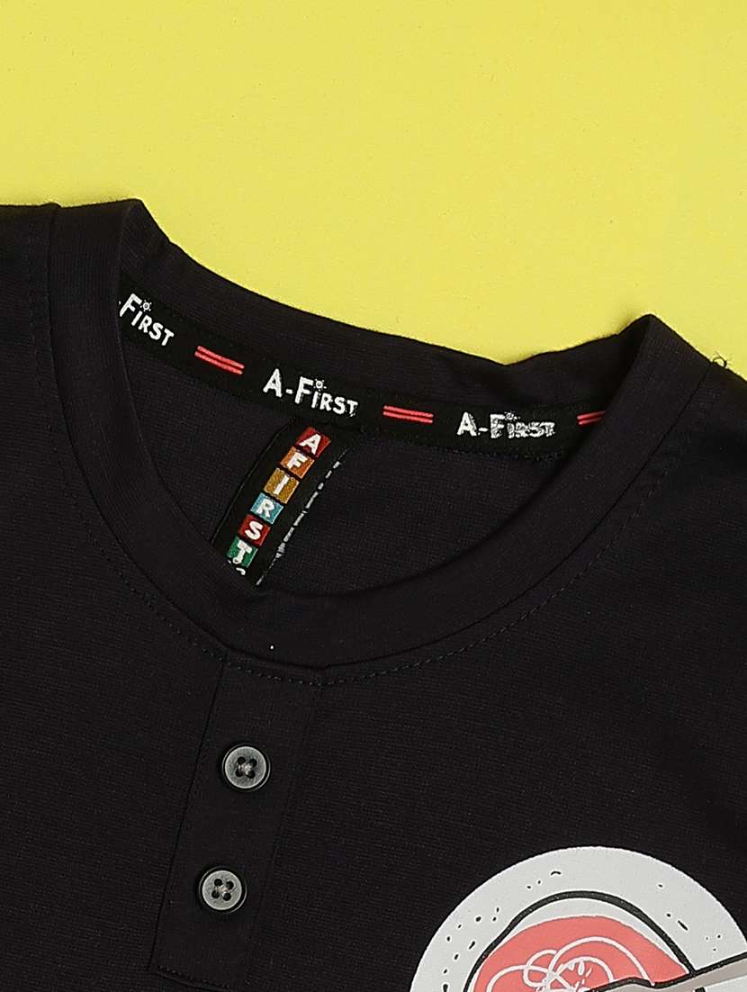 boys printed t-shirt & shorts co-ords set - 22217228 -  Standard Image - 5