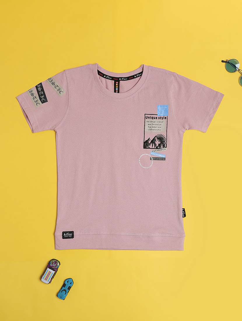 boys printed t-shirt & shorts co-ords set - 22217244 -  Standard Image - 5