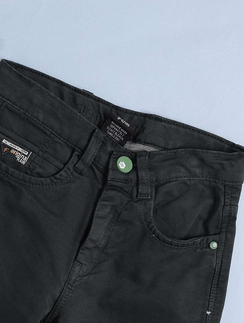 olive poly cotton plain jean - 22217335 -  Standard Image - 3