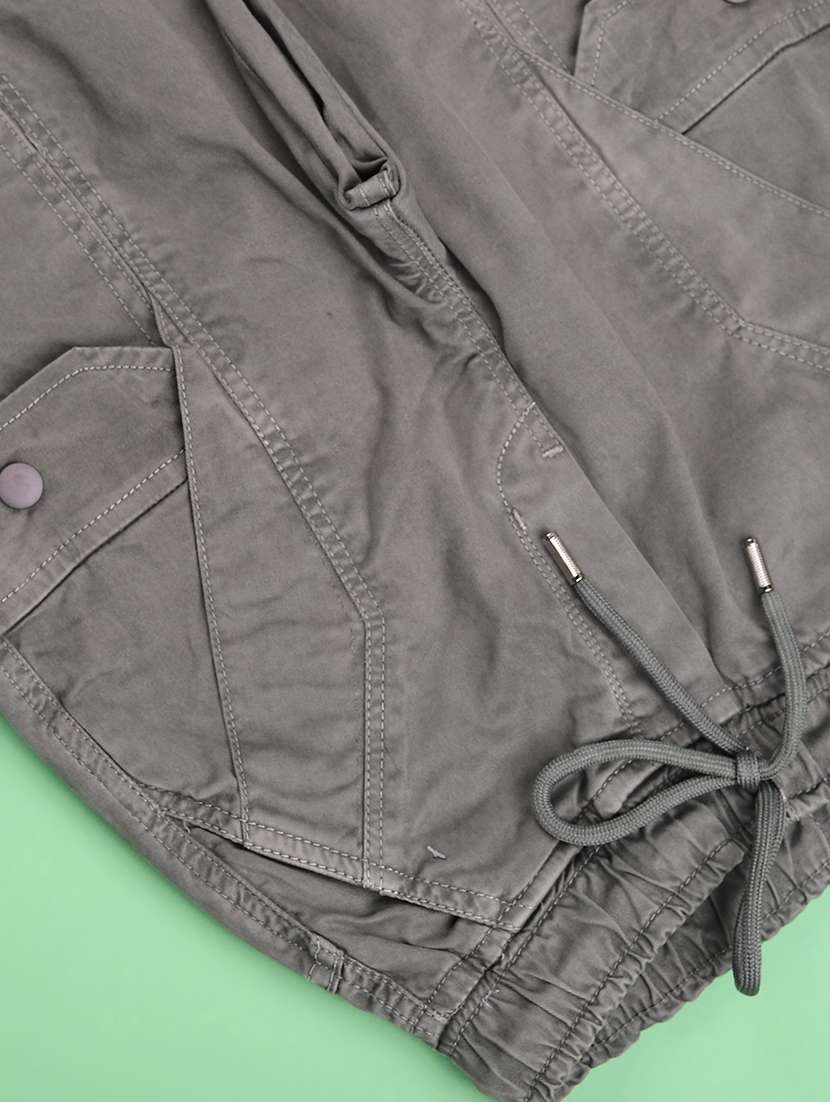 boys solid mid rise cargo jogger - 22217338 -  Standard Image - 3