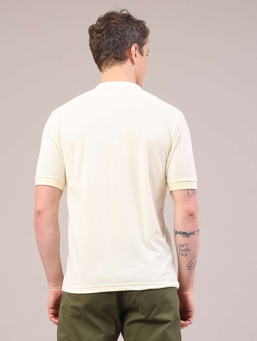 men solid short sleeve regular fit t-shirt - 22217341 -  Standard Image - 3