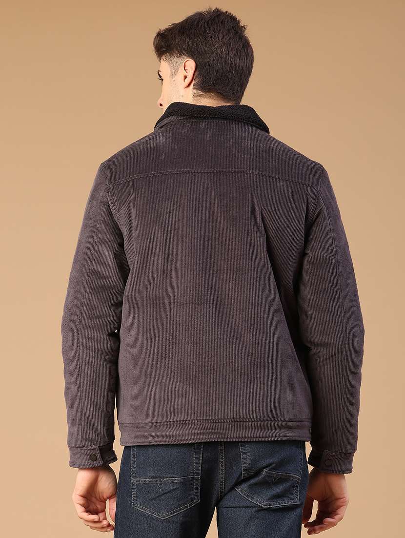 men solid long sleeve casual jacket - 22217373 -  Standard Image - 3