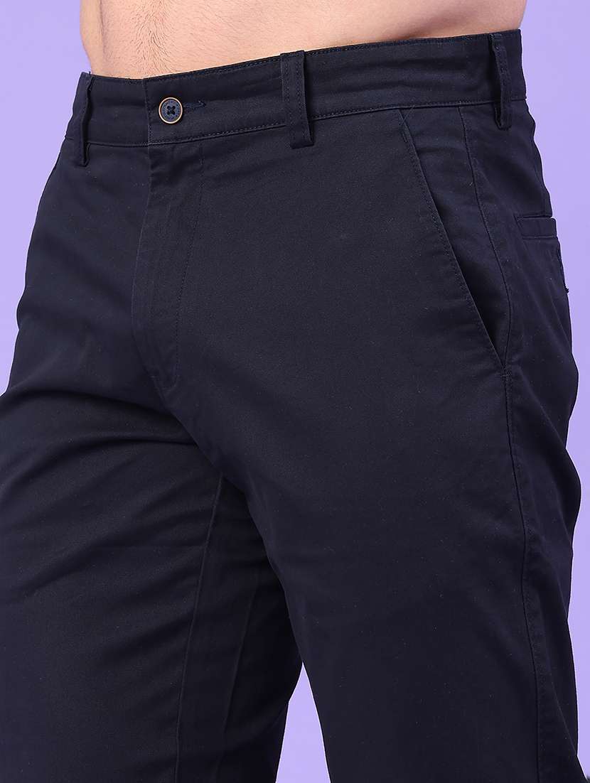 men solid mid rise chino - 22217405 -  Standard Image - 5