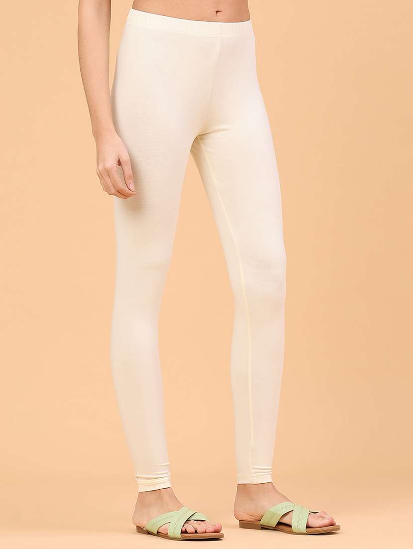 women solid mid rise legging - 22217443 -  Standard Image - 3