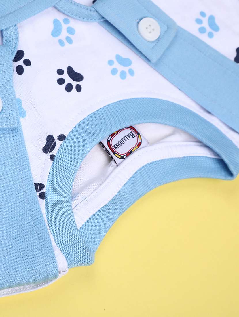 kids printed t-shirt with dungree set - 22217502 -  Standard Image - 3