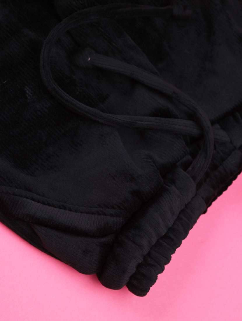 girls solid mid rise winterwear cargo - 22217521 -  Standard Image - 3