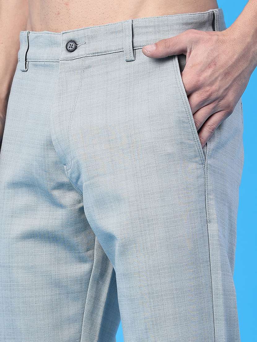 men self design mid rise chinos casual trouser - 22217574 -  Standard Image - 5