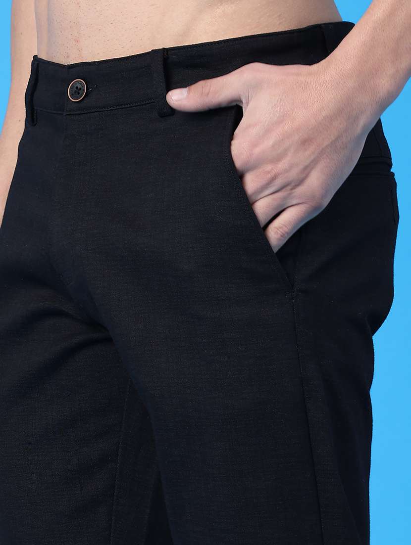 men self design mid rise chinos casual trouser - 22217575 -  Standard Image - 5