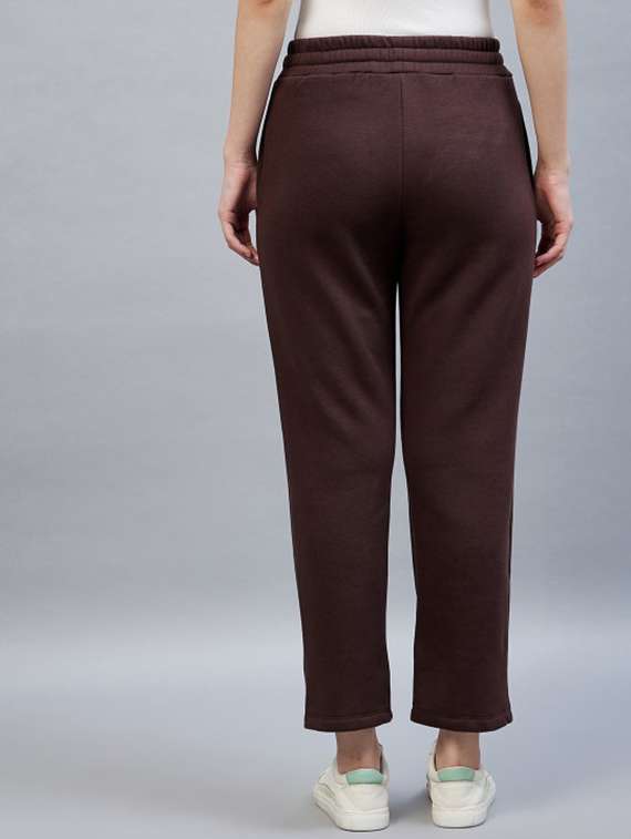 women solid mid rise track pant - 22217673 -  Standard Image - 3