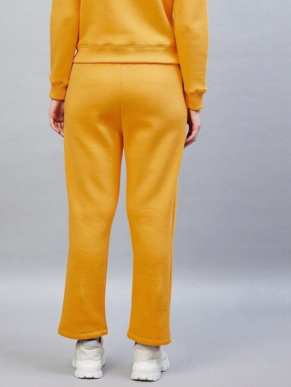 women solid mid rise track pant - 22217677 -  Standard Image - 3