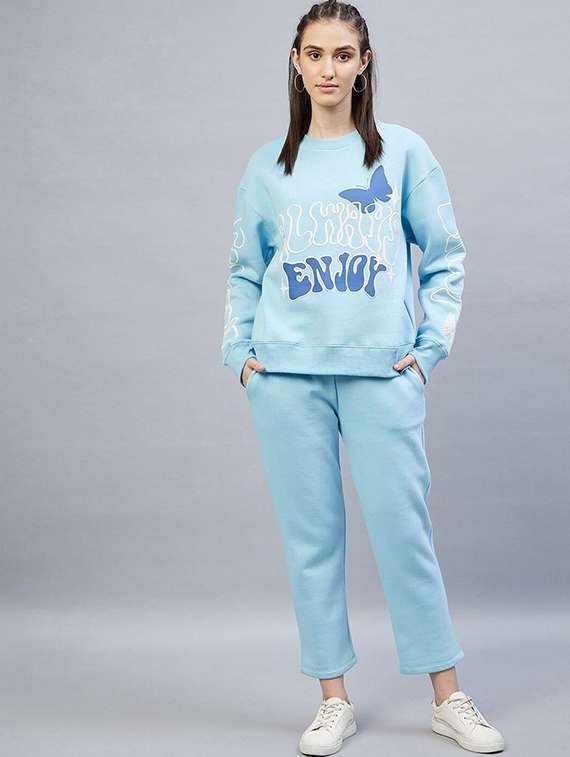 women solid mid rise track pant - 22217678 -  Standard Image - 3