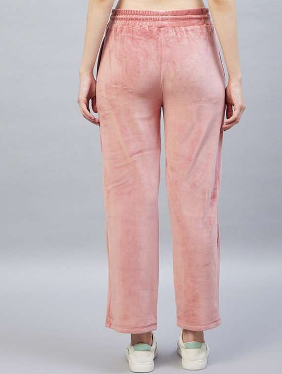 women solid mid rise track pant - 22217731 -  Standard Image - 3