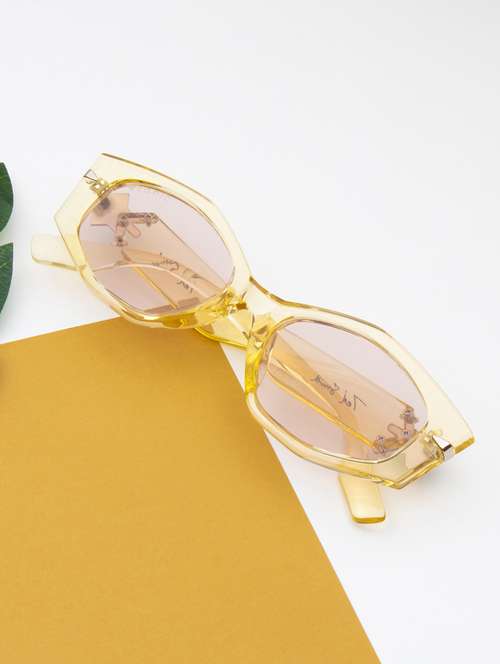 ted smith  women oval frame sunglasses - 22217803 -  Standard Image - 0