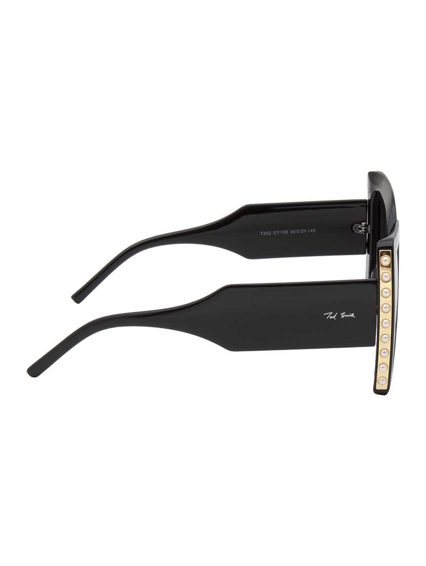ted smith  women over-sized sunglasses i 100% uv protection i black colour lens - 22217811 -  Standard Image - 5