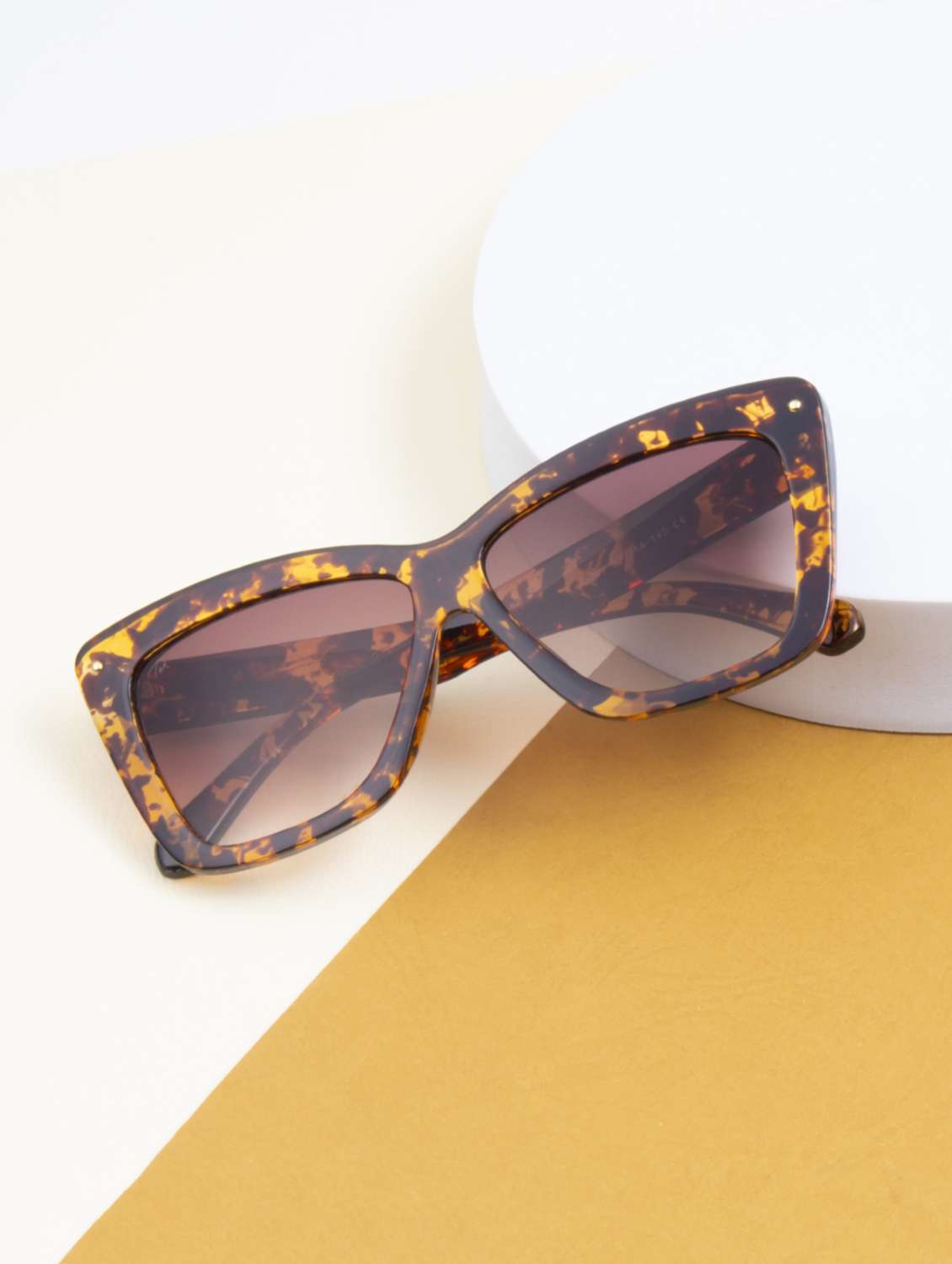 ted smith  women cat-eye sunglasses i 100% uv protection i brown graded colour lens - 22217815 -  Zoom Image - 0