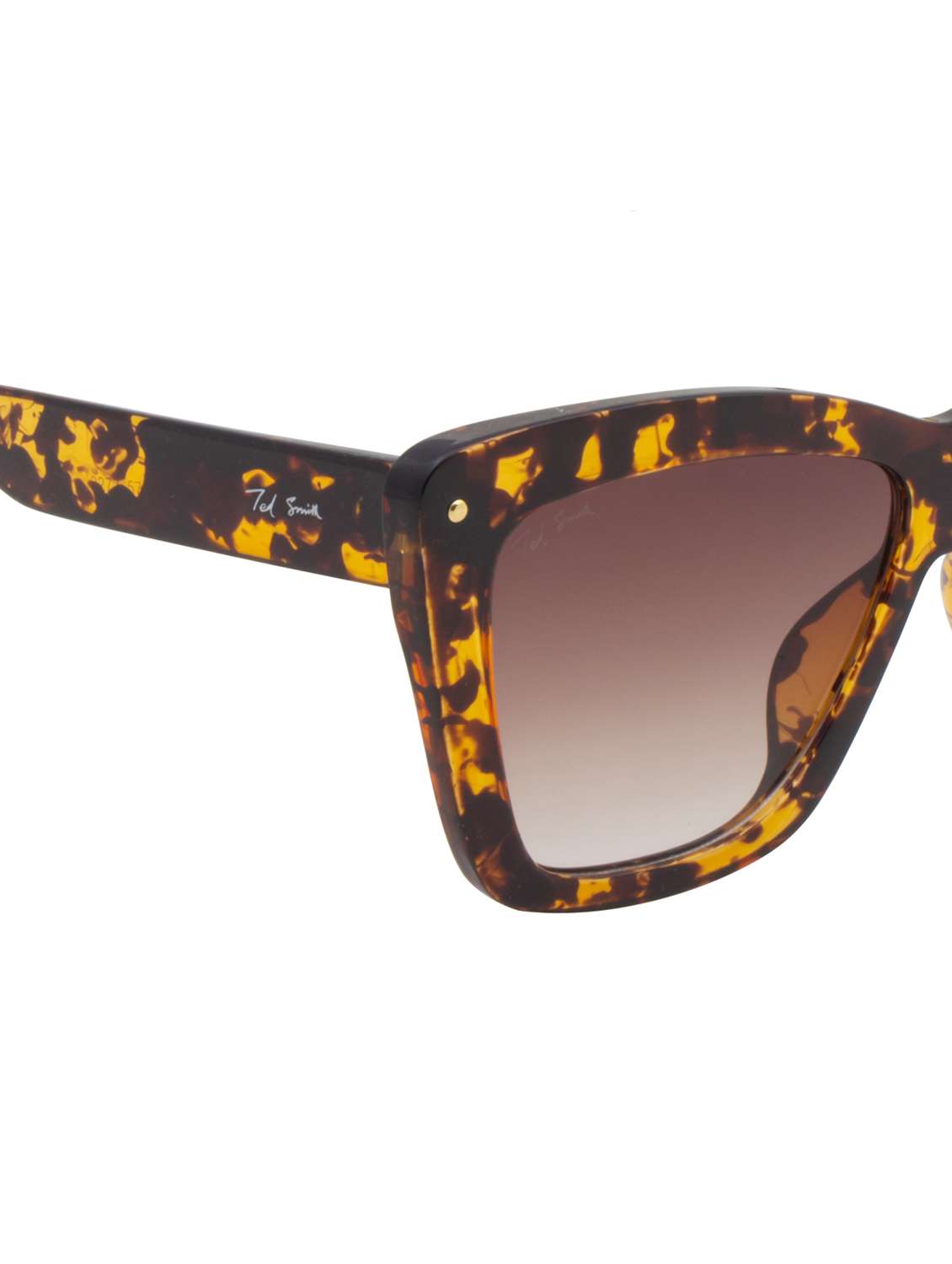 ted smith  women cat-eye sunglasses i 100% uv protection i brown graded colour lens - 22217815 -  Standard Image - 5