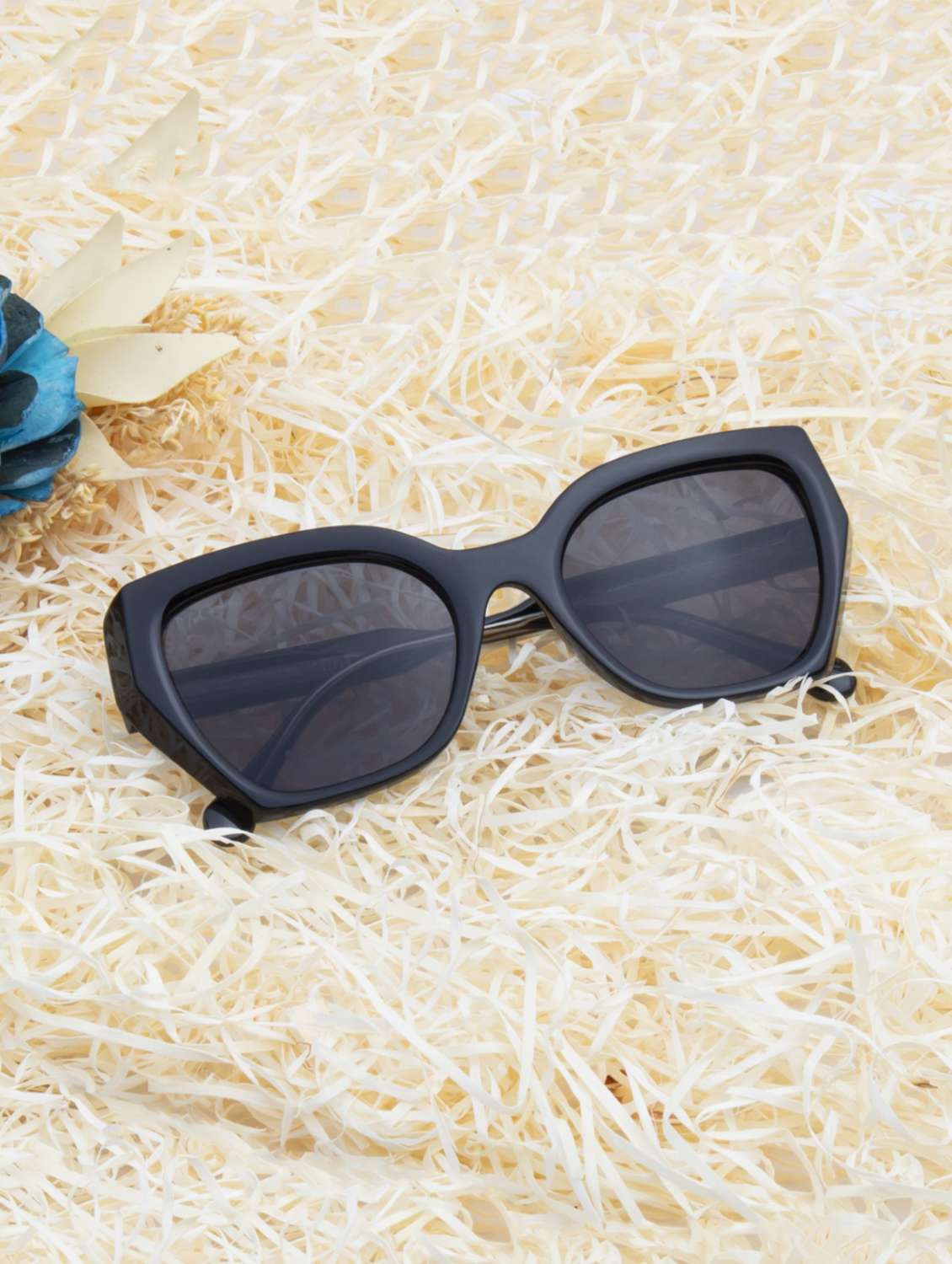 ted smith  women cat-eye sunglasses i 100% uv protection i grey colour lens - 22217817 -  Standard Image - 5