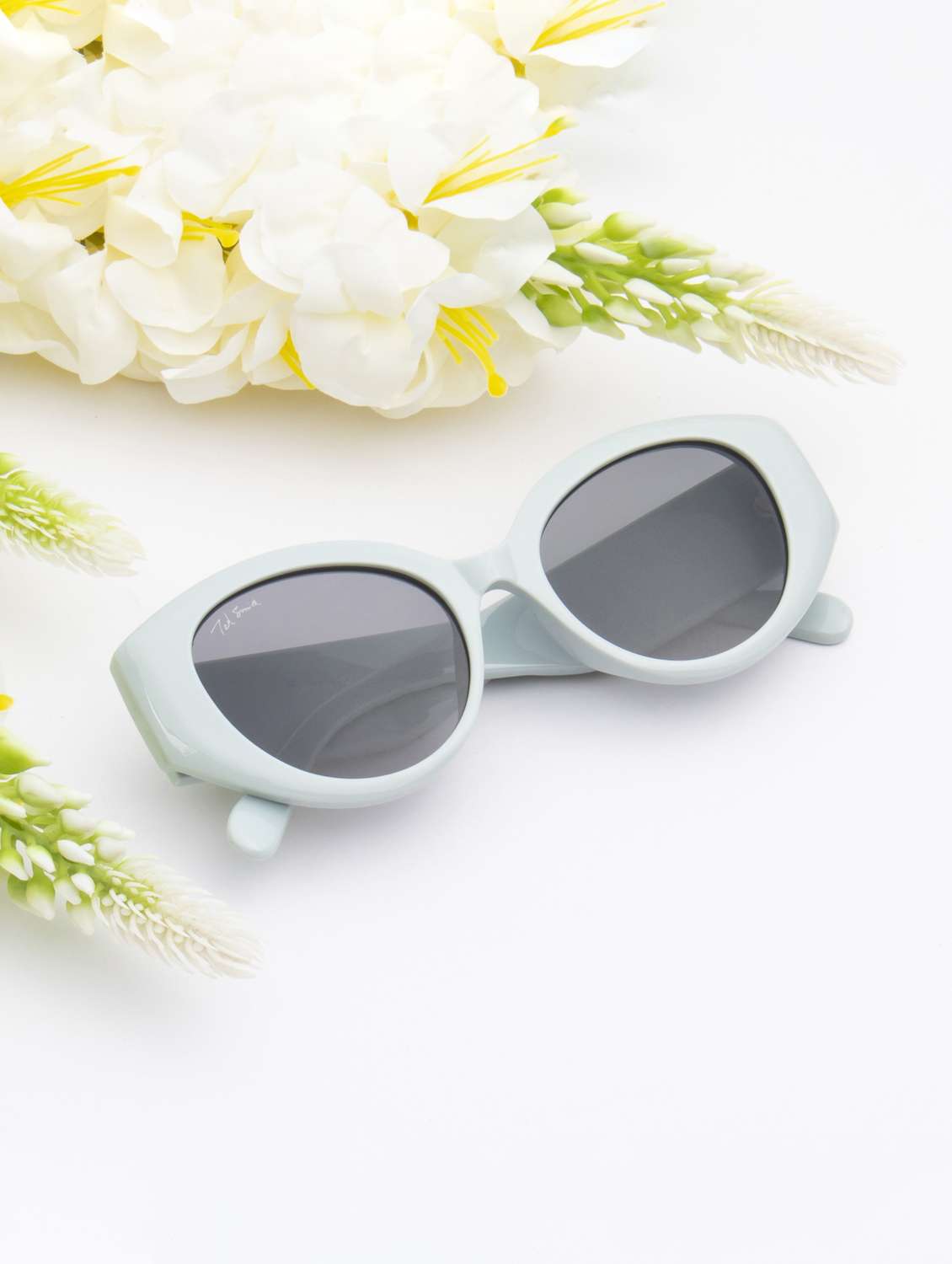 ted smith  women cat-eye sunglasses uv protection 