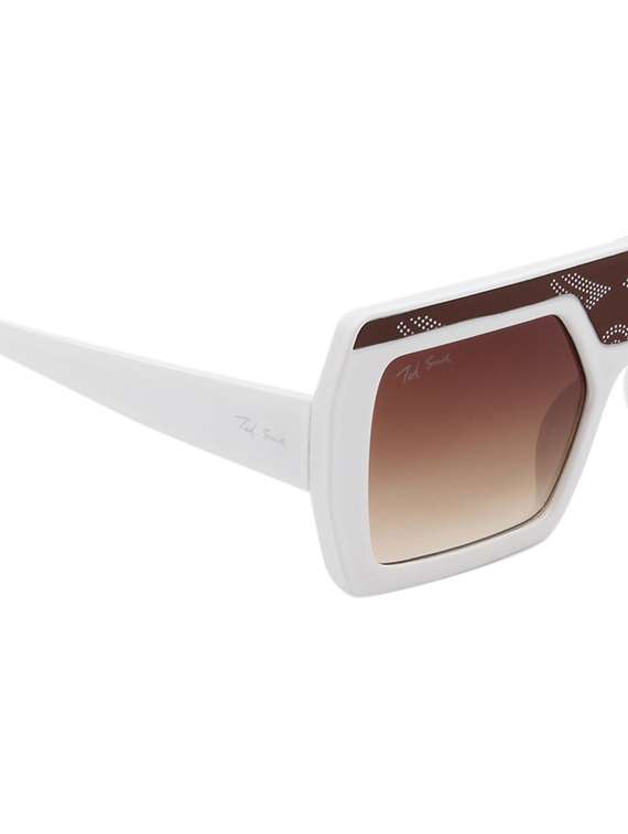 ted smith unisex wayfarer sunglasses i 100% uv protection  i  brown graded colour lens - 22217824 -  Standard Image - 5