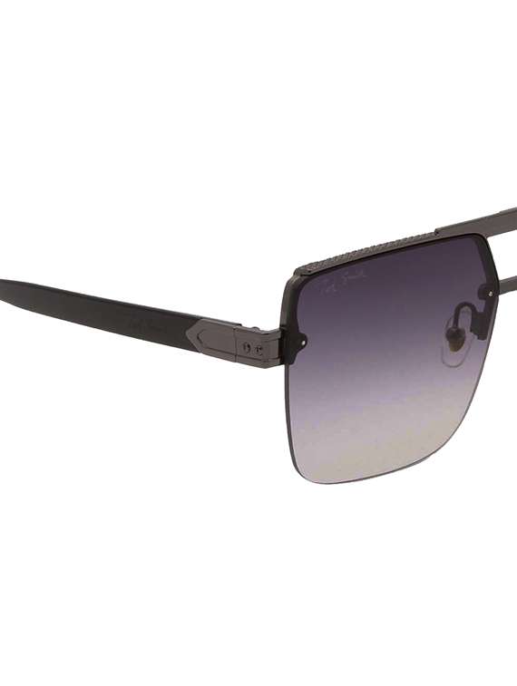 ted smith unisex aviator sunglasses i 100% uv protection  i  grey graded colour lens - 22217825 -  Standard Image - 5
