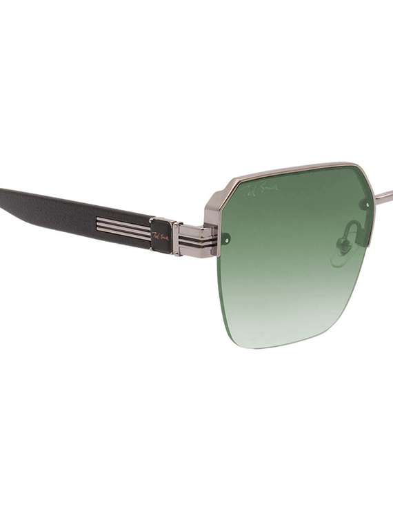 ted smith unisex square sunglasses i 100% uv protection  i  green graded colour lens - 22217828 -  Standard Image - 5