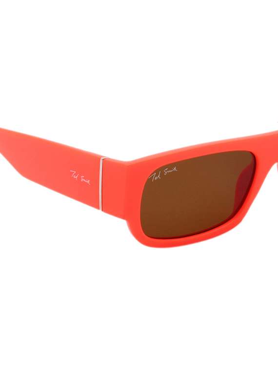 ted smith unisex wayfarer sunglasses i 100% uv protection  i  brown colour lens - 22217832 -  Standard Image - 5