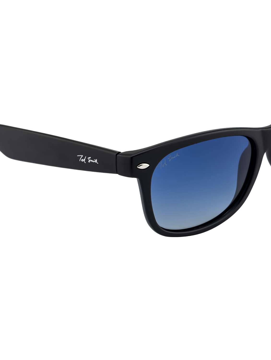 ted smith unisex wayfarer sunglasses polarized  i  blue graded colour lens - 22217838 -  Standard Image - 5