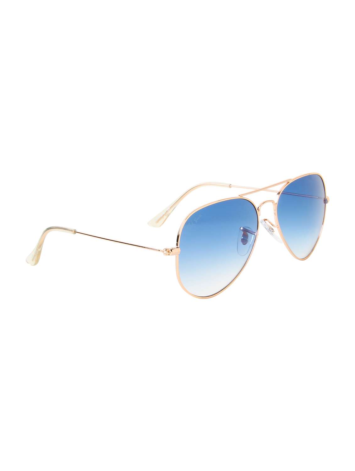 ted smith unisex aviator sunglasses i 100% uv protection  i  blue graded colour lens - 22217839 -  Standard Image - 3
