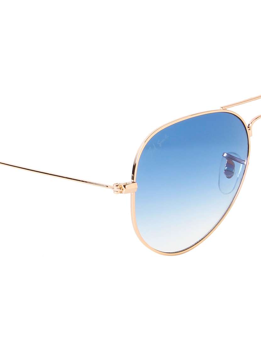 ted smith unisex aviator sunglasses i 100% uv protection  i  blue graded colour lens - 22217840 -  Standard Image - 5