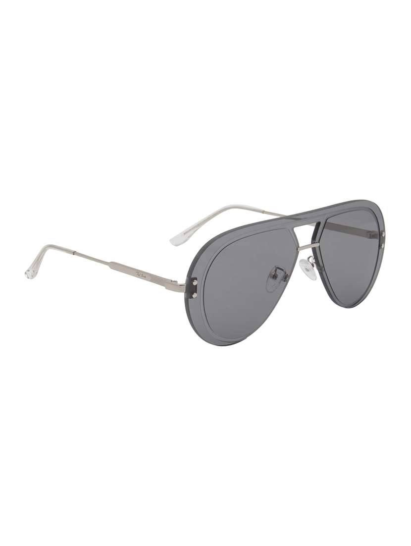 ted smith unisex aviator sunglasses i 100% uv protection  i  grey colour lens - 22217852 -  Standard Image - 3