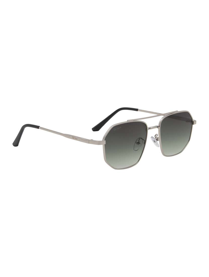 ted smith unisex aviator sunglasses i 100% uv protection  i  green colour lens - 22217854 -  Standard Image - 3