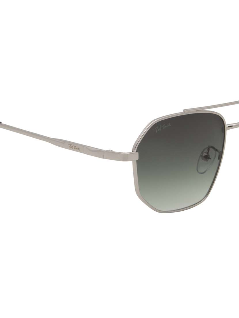 ted smith unisex aviator sunglasses i 100% uv protection  i  green colour lens - 22217854 -  Standard Image - 5