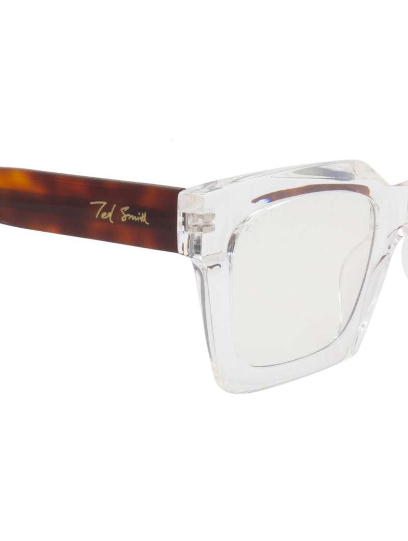 ted smith unisex square sunglasses i 100% uv protection  i  clear colour lens - 22217868 -  Standard Image - 5