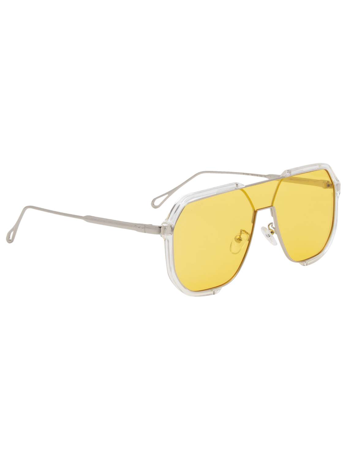 ted smith unisex aviator sunglasses i 100% uv protection  i  yellow colour lens - 22217872 -  Standard Image - 3