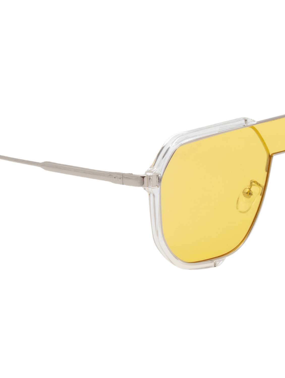 ted smith unisex aviator sunglasses i 100% uv protection  i  yellow colour lens - 22217872 -  Standard Image - 5