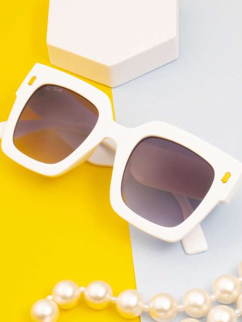 ted smith unisex wayfarer sunglasses i 100% uv protection  i  purple graded colour lens - 22217882 -  Standard Image - 0