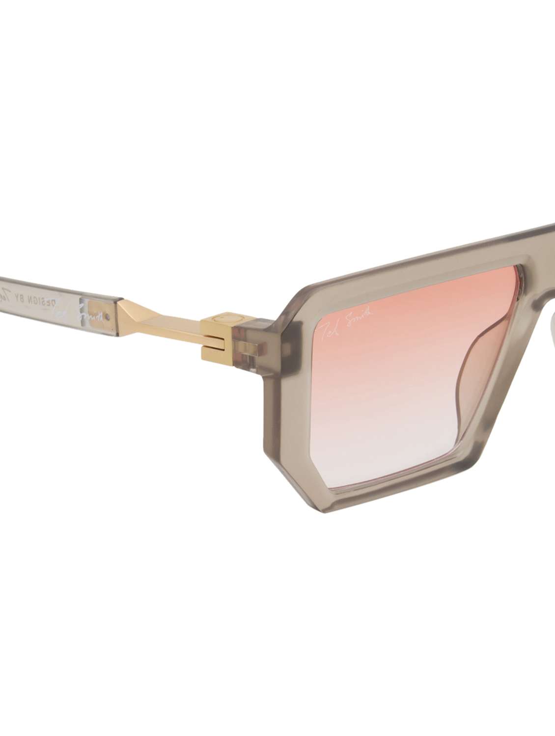 ted smith unisex aviator sunglasses i 100% uv protection  i  pink graded colour lens - 22217884 -  Standard Image - 5