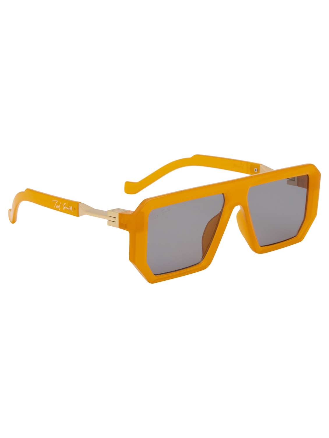 ted smith unisex aviator sunglasses i 100% uv protection  i  grey colour lens - 22217885 -  Standard Image - 3