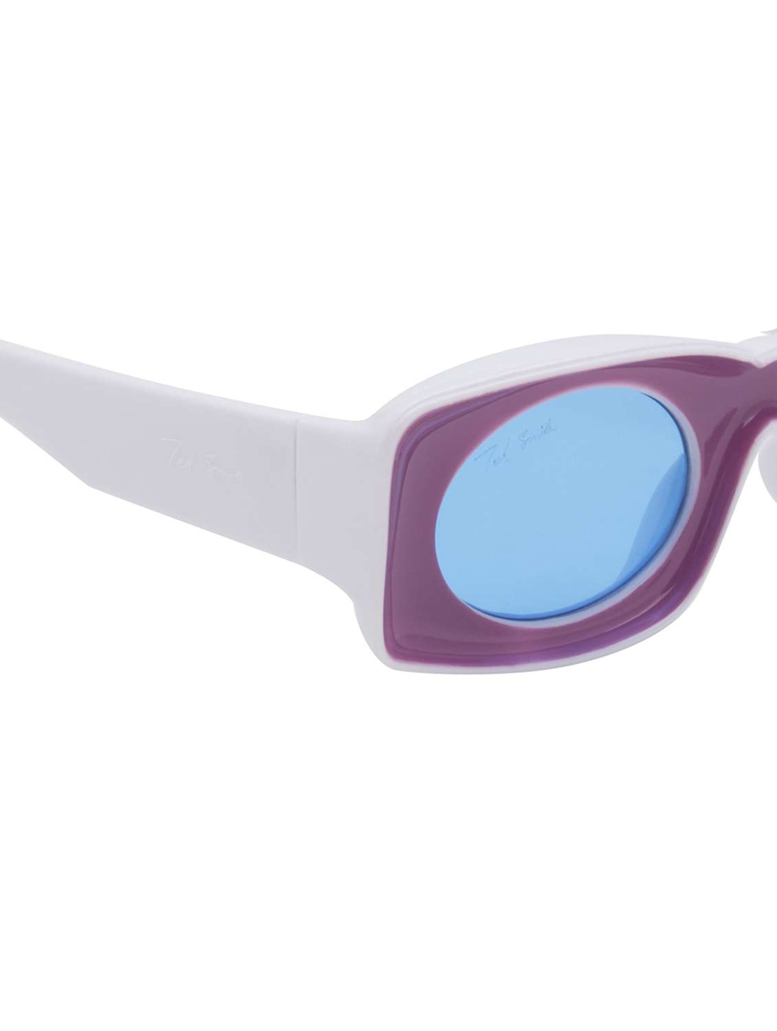 ted smith unisex wayfarer sunglasses i 100% uv protection  i  blue colour lens - 22217899 -  Standard Image - 5