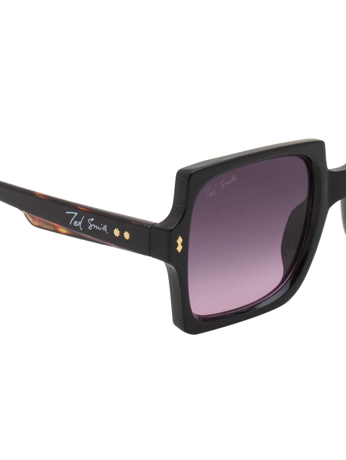 ted smith unisex square sunglasses i 100% uv protection  i  purple graded colour lens - 22217903 -  Standard Image - 5