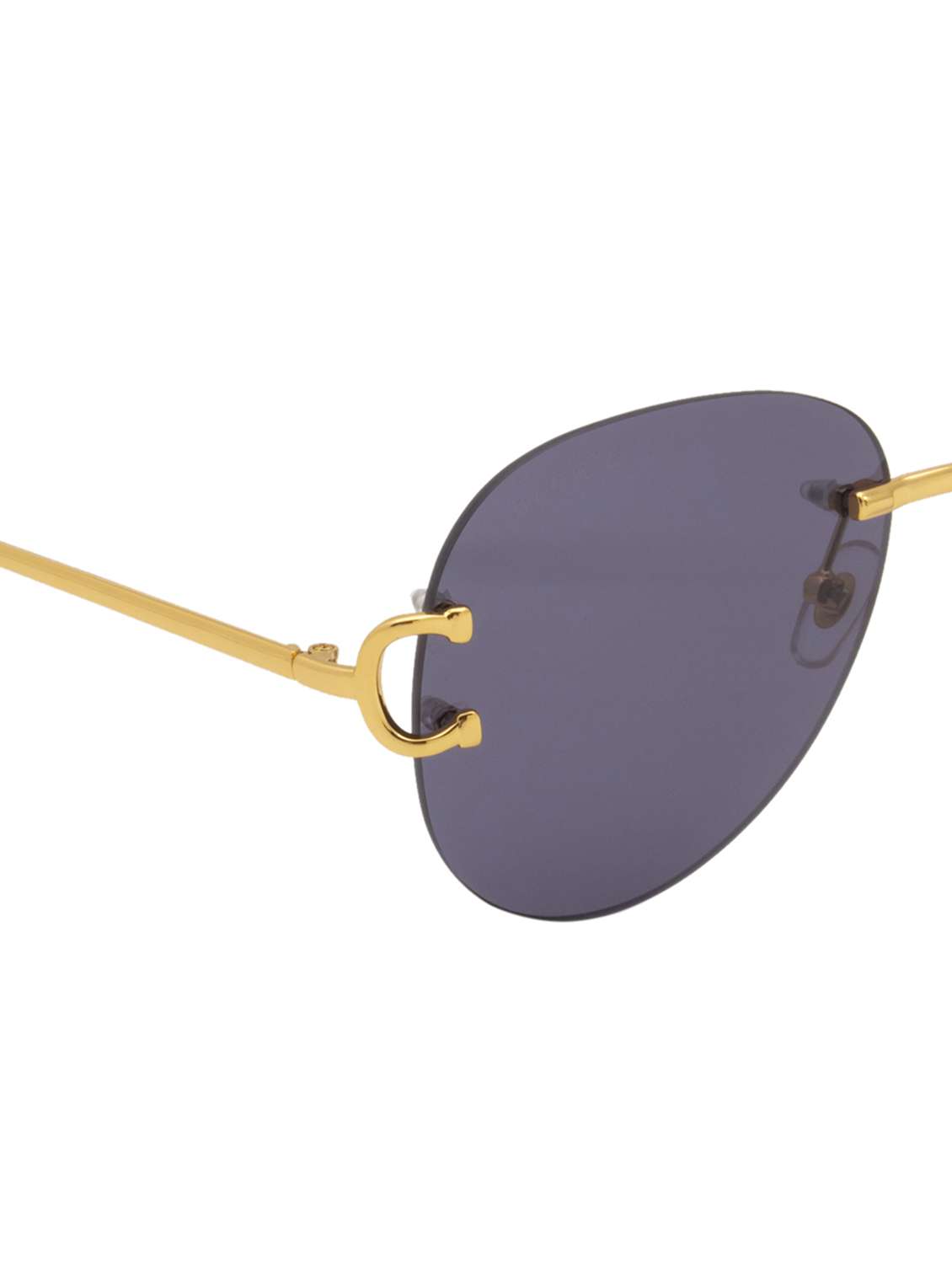 ted smith unisex aviator sunglasses i 100% uv protection  i  black colour lens - 22217906 -  Standard Image - 5