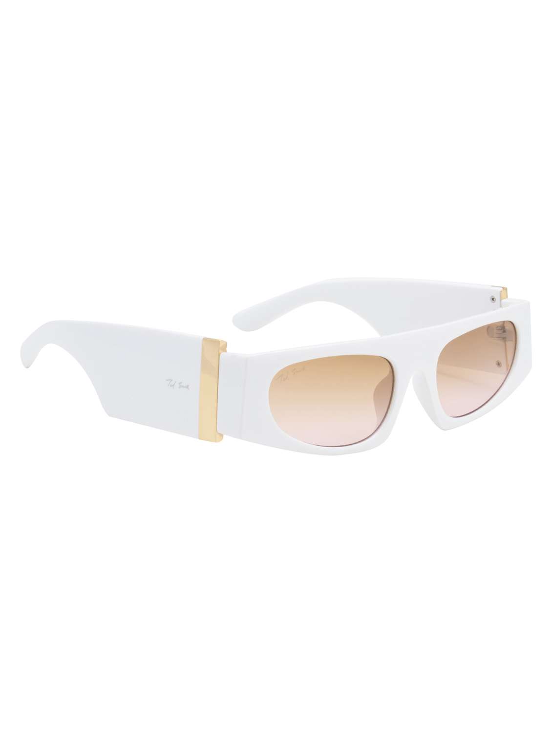 ted smith unisex square sunglasses i 100% uv protection  i  brown pink colour lens - 22217911 -  Standard Image - 3