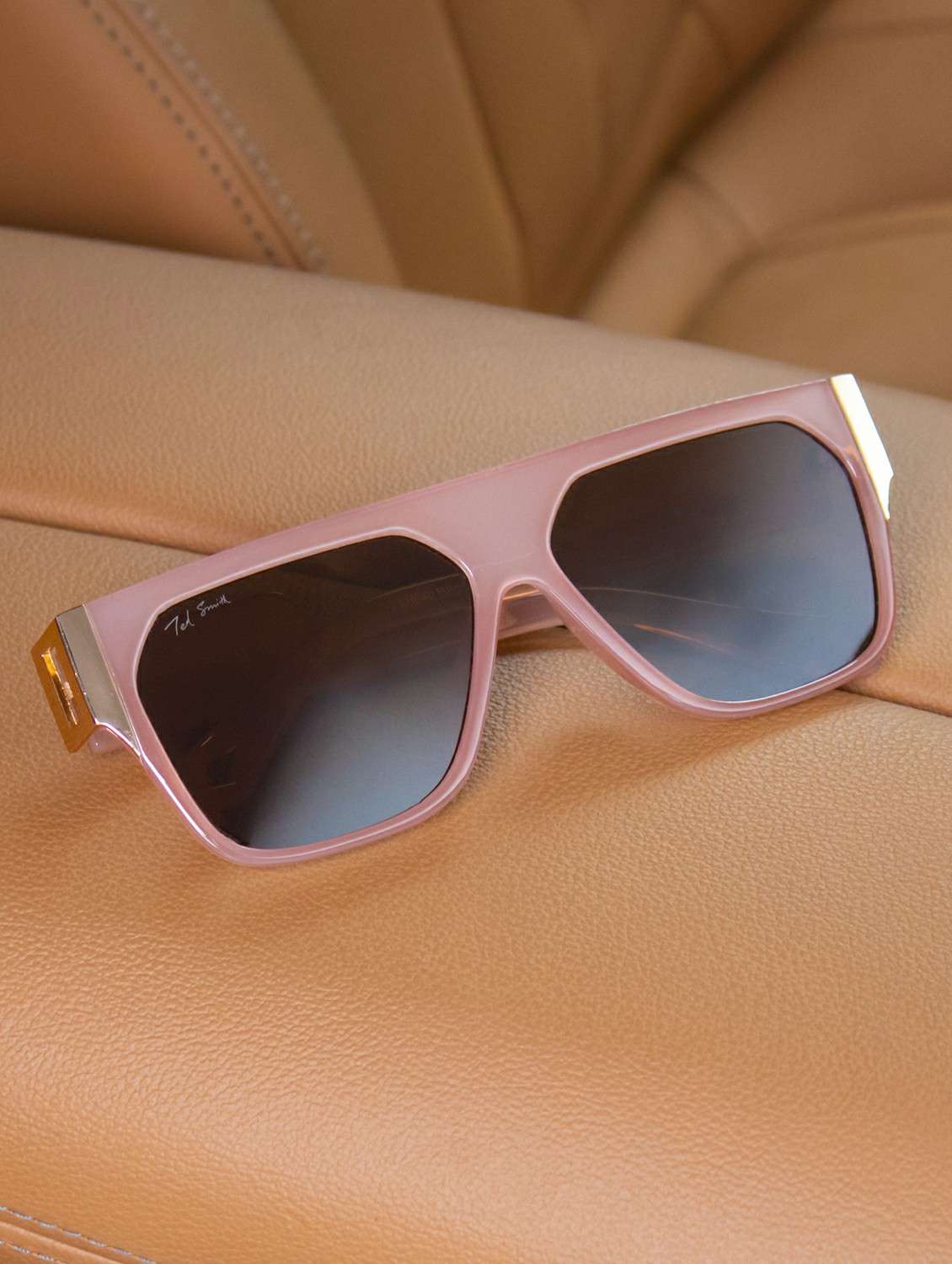 ted smith unisex wayfarer sunglasses i 100% uv protection  i  brown colour lens - 22217913 -  Zoom Image - 0