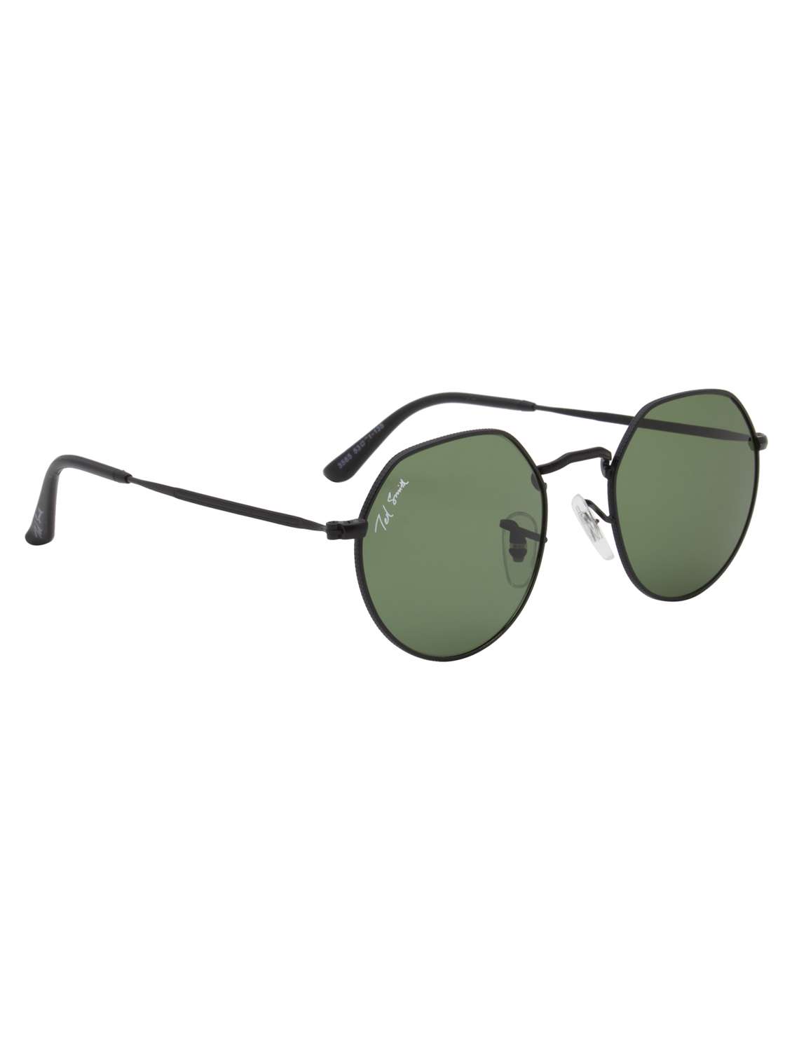 ted smith unisex round sunglasses i 100% uv protection  i  green colour lens - 22217916 -  Standard Image - 3
