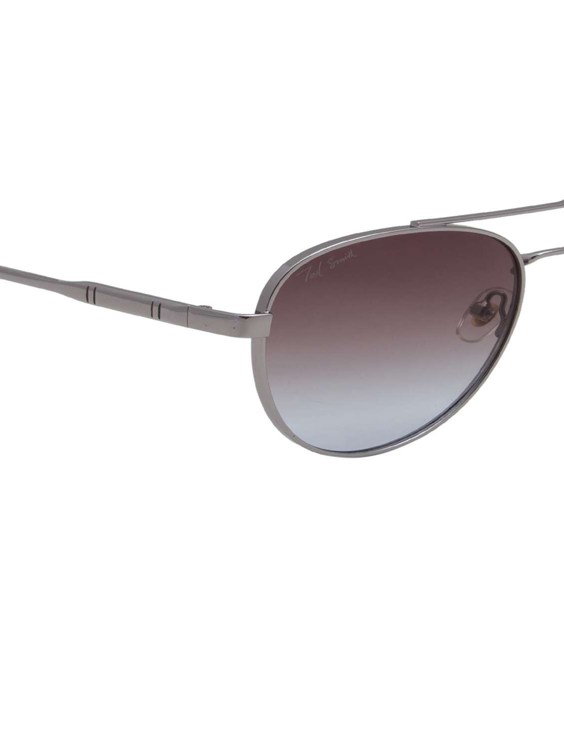 ted smith unisex aviator sunglasses i 100% uv protection  i  brown & blue colour lens - 22217923 -  Standard Image - 5